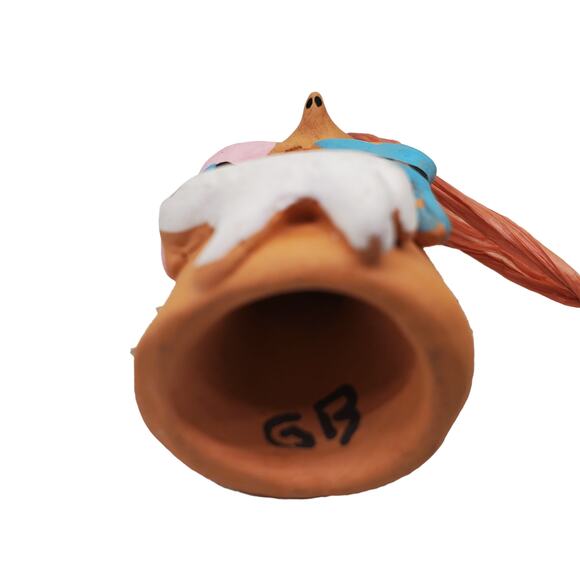 Vintage Native American Navajo Storyteller Clay Pottery Christmas ornament - Picture 8 of 11